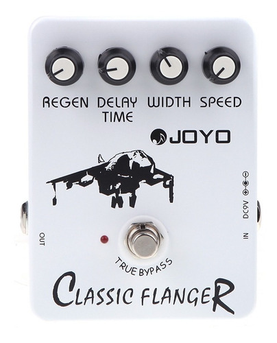 Pedal De Efecto Joyo Vintage Classic Flanger Jf-07  Blanco 6