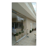 Kit Toldo 3 Cortina Varanda 188 X 260  Pvc Transparente