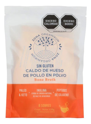 Consomé Caldo De Hueso Pollo Organikum 120g Bone Broth