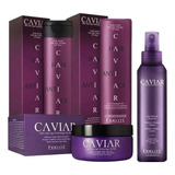 Kit Shampoo + Acond + Mascara + Protector Caviar -  Fidelite