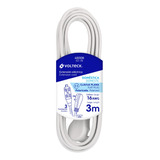 Extensión Eléctrica Doméstica, 3 M, Blanca, Volteck 48006