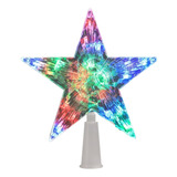 Estrela Ponteira Para Árvore Natal Led Colorido Pisca Pisca