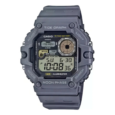 Reloj Casio Illuminator Ws-1700h-8av Para Hombre Correa Gris Bisel Gris Fondo Gris | Meses sin interés