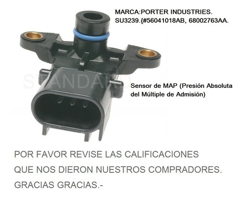 Sensor Map Dodge Caravan 01- 04 Grand Caravan Durango Su3239 Foto 7