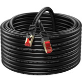 Cable Ethernet Cat6 Para Exteriores De 100 Pies, Resist...