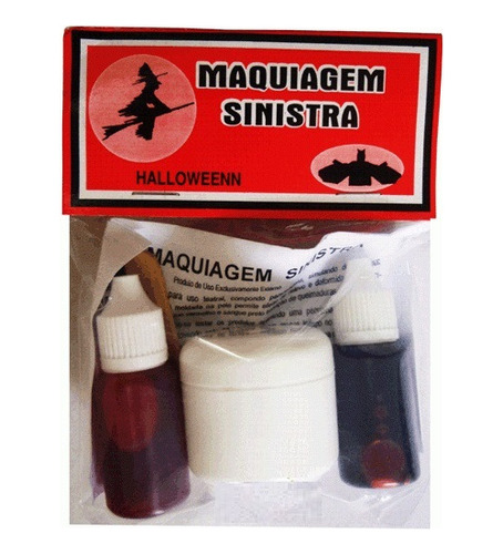 Kit De Maquiagem Sinistra - Cortes - Machucados - Halloween