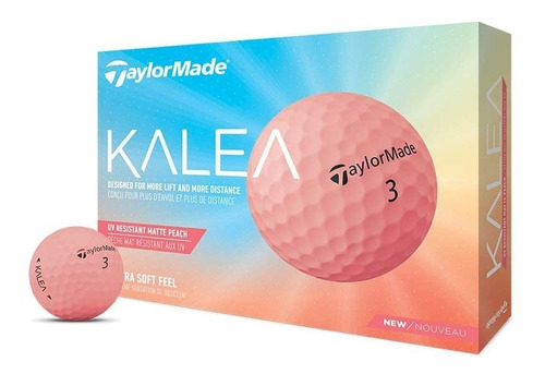 Pelotas Taylormade Kalea Dama Colores - Caja X12 Color Durazno / Peach