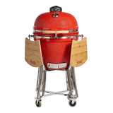 Parrilla Kamado Bbq Grill Kadu K23 Ahumador Ceramico Rojo