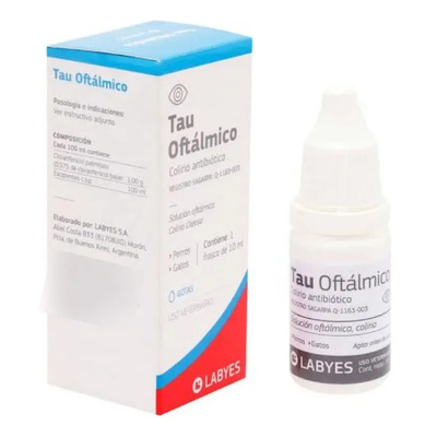 Tau Oftalmico Labyes Azul Antibiotico 10ml | Envío gratis