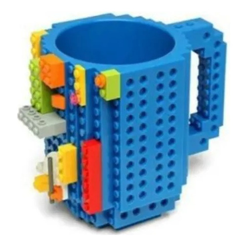Tazón Mug Para Jugar Con Tus Lego Blocks Taza Brick Colores