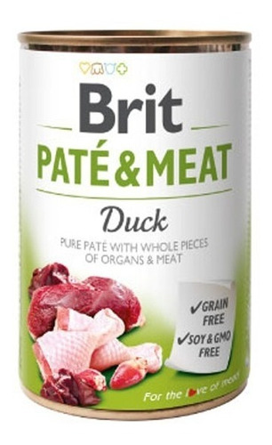 Brit Care Paté And Meat Duck Alimento Húmedo 400 Gr Pethome