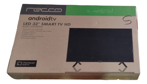 Televisor Led Smart Android Tv Recco 32' Hd Hdmi Usb Digital