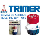 Bomba De Achique Sumergible- Rule 500 Gph 12 V- Envio Gratis