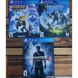 Combo Juegos Ps4 Fisico Uncharted Horizon Ratchet En Sobre