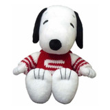 Peluche Peanuts. Snoopy Con Suéter Rojo. 38 Cm
