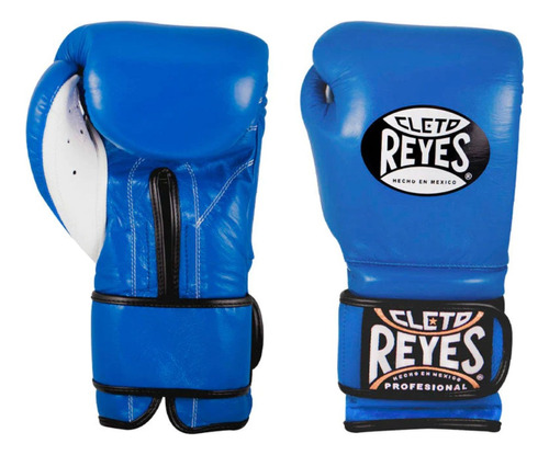 Guantes Box Cleto Reyes Con Velcro Piel Colores 14oz 