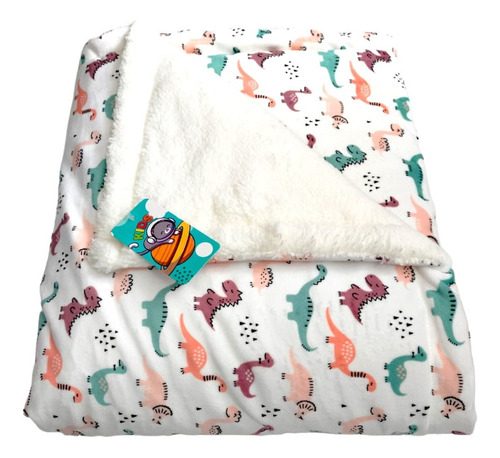 Cobertor Para Bebe Doble Faz Con Ovejero