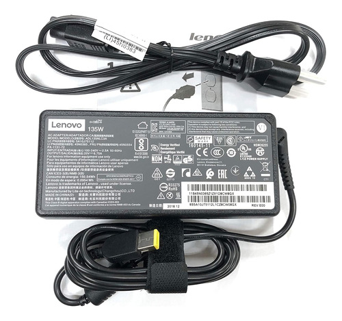 Lenovo 20v 6.7a 135w Slim Tip Ac Adaptador Cargador  Lenovo