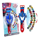 Transformers Reloj Proyector Infantil Optimus 24 Imágenes