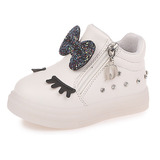 Zapatos Luminosos Diamantes Imitación Deportivos Para Niñas