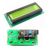 Display Lcd 16x2 1602 Back Verde Modulo I2c Pic Arduino Sold