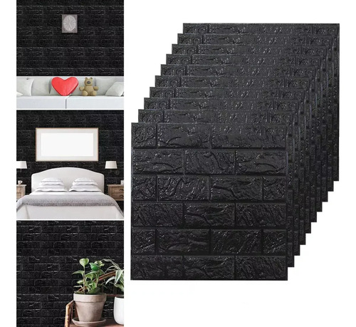 3d Papel Tapiz Patrón Ladrillo Autoadhesivo Pared 20pcs | MercadoLibre
