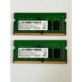 Par De Memórias Para Notebook Ddr4 8gb - 2 Peças Total 16gb