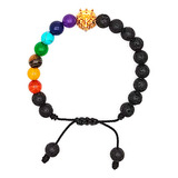 Pulsera 7 Chakras Cuarzos León Alfa