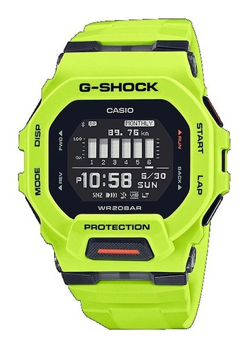 Reloj Casio G Shock Gbd-200-9 G-squad Verde Limon Casiocentr