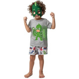 Pijama Infantil Menino Verão Calor Lagartixo Algodão Kyly