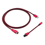 Cable Recto Para Teclado Cablemod Pro (rojo República, Usb A