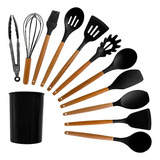 Set De 12 Utensilios Cocina De Silicona Resistente Al Calor