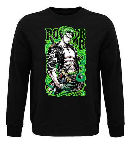 Sudadera Roronoa Zoro Mugiwara Rebelde One Piece Anime Manga