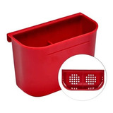 Escorredor De Pratos Alto Vermelho Inox 16 Pratos