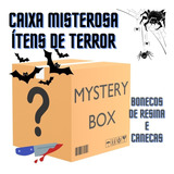 Caixa Misteriosa Ítens De Terror Bonecos E Caneca Caveira 