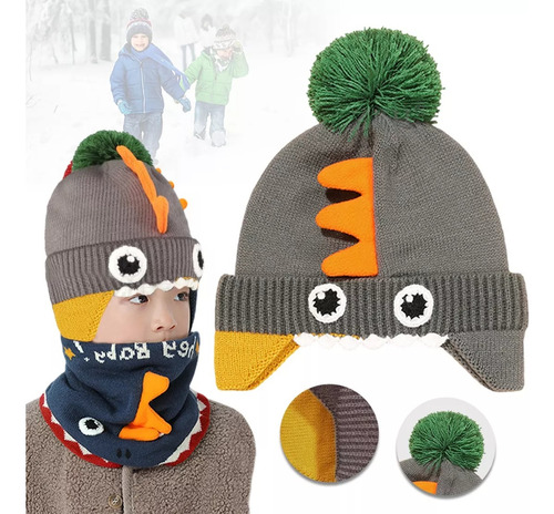 Gorro Niños Dama Tejido Pompón Invierno Moda Regalo