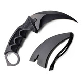 Faca Canivete Curvado Oxidado Modelo Karambit Preta A22