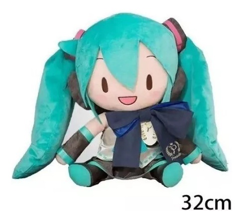 Boneca Pelucia Hatsune Miku Peluche Regalo 32 Cm