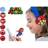 Audífonos De Diadema Mario Bros Con Bluetooth Hongo Nintendo