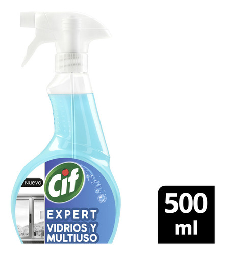 Limpiador Vidrios Y Mulitiuso Cif Expert 500 Ml Gatillo