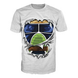 Camiseta Dragon Ball Pectoral Bardock Cosplay Geek Disfraz