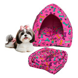 Cama Caminha Toca Iglu Pet Cães Cachorro Gato  50x45x50 Cm