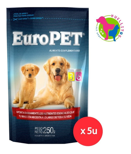 Alimento Complementario Perro Europet X250gr X 5u - E/gr Z/o