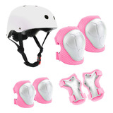 Conjunto 7pcs Protección Niños Casco Rodilleras Coderas Pati