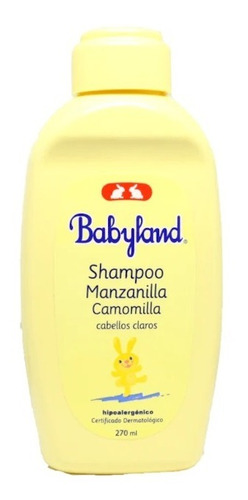 Shampoo Babyland Manzanilla Camomilla Hipoalergenico 410 Ml