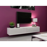 Mesa Flotante De Tv 1.30 Cm L&a Muebles