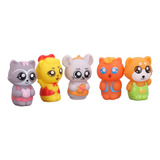 Conjunto Finger Puppet Animals Playing Teaching Interactive