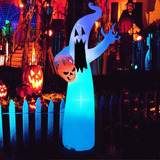 Inflable Halloween Luces Adorno Deco Fantasma Gigante 3.6mts