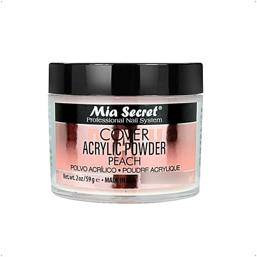 Mia Secret Polvo Acrílico Cover Peach (59g) Uñas Esculpidas