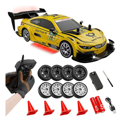 Control Remoto Carros Juguetes Drift Recargable De Alta Velocidad 4x4 Juguetes Ninos Regalo Amarillo | Meses sin interés